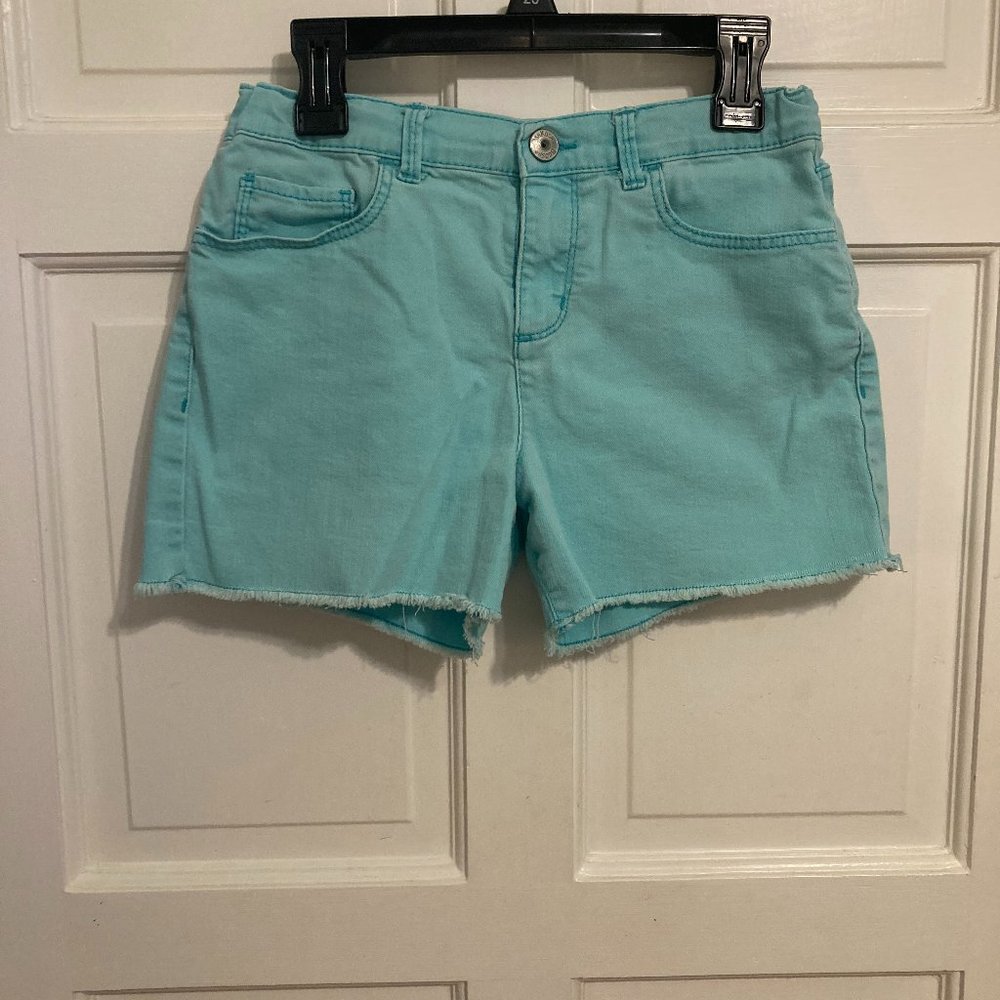 Osh Kosh B'gosh Girls Aqua Denim Shorts Size 12